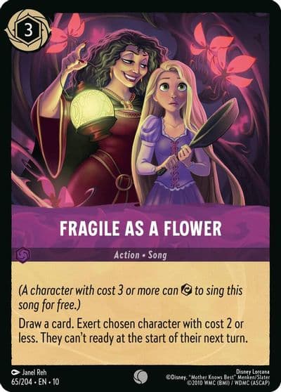 Fragile as a Flower Whispers in the Well Lorcana card