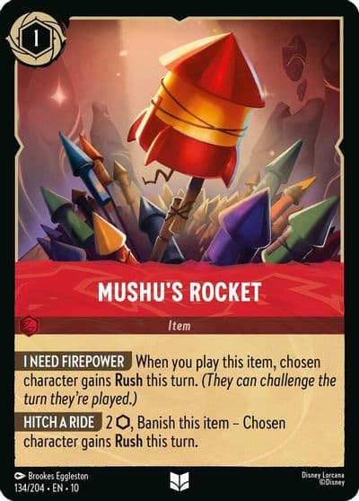 Mushus Rocket Whispers in the Well Lorcana card