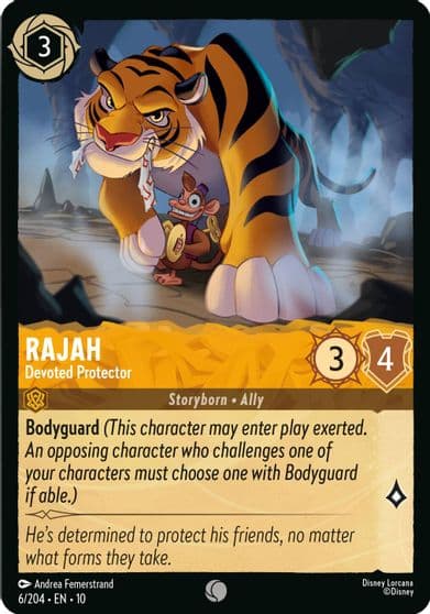 Rajah Devoted Protector Whispers in the Well Lorcana card