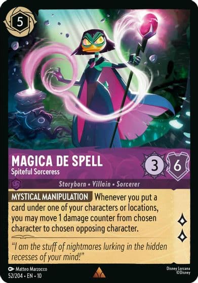 Magica De Spell Spiteful Sorceress Whispers in the Well Lorcana card