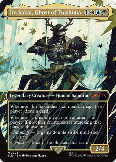Jin Sakai Ghost of Tsushima Secret Lair Drop Series Magic card