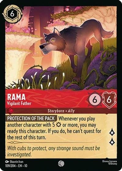 Rama Vigilant Father Whispers in the Well Lorcana card