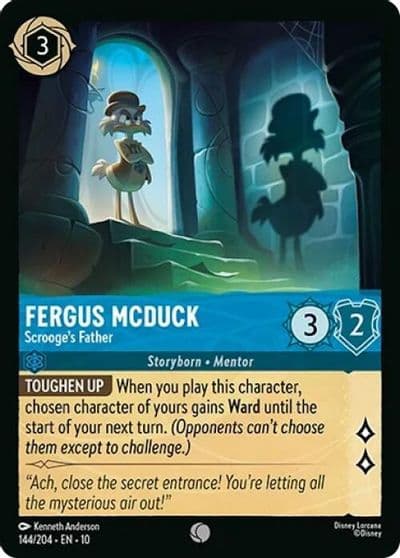 Fergus McDuck Scrooges Father Whispers in the Well Lorcana card