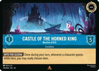 Castle of the Horned King Bastion of Evil Whispers in the Well Lorcana card