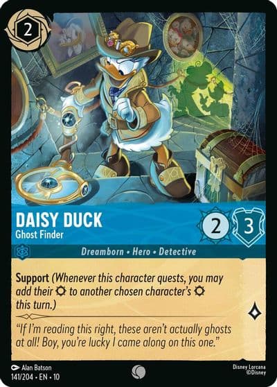 Daisy Duck Ghost Finder Whispers in the Well Lorcana card