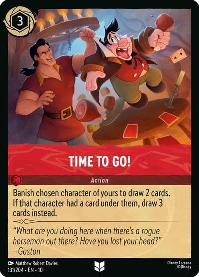 Time to Go Whispers in the Well Lorcana card