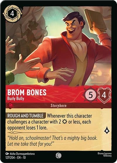 Brom Bones Burly Bully Whispers in the Well Lorcana card