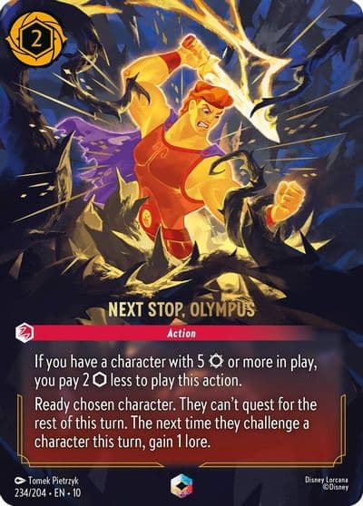 Next Stop Olympus Enchanted Whispers in the Well Lorcana card