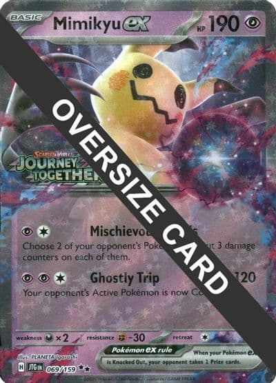 Mimikyu ex (Journey Together Stamped) Jumbo Cards Pokemon card