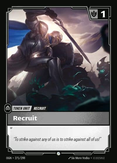 Recruit 271 Buff Origins Riftbound card