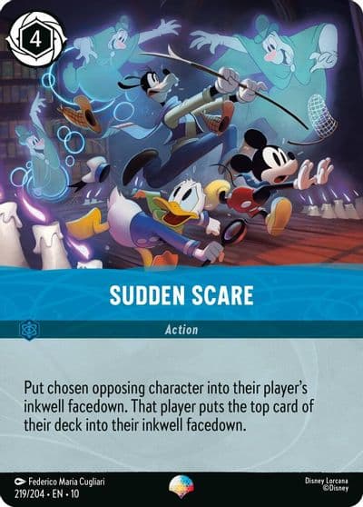 Sudden Scare Epic Whispers in the Well Lorcana card