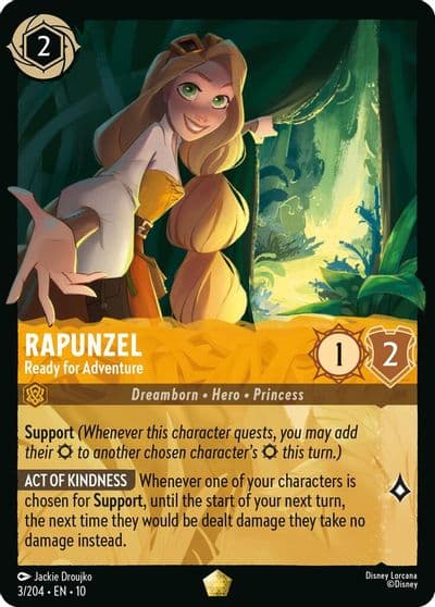 Rapunzel Ready for Adventure Whispers in the Well Lorcana card