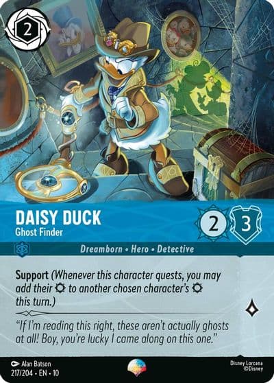 Daisy Duck Ghost Finder Epic Whispers in the Well Lorcana card