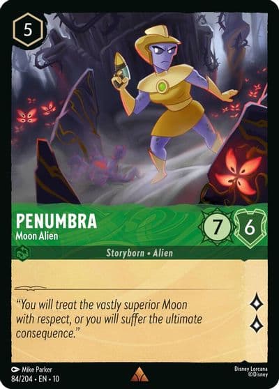 Penumbra Moon Alien Whispers in the Well Lorcana card