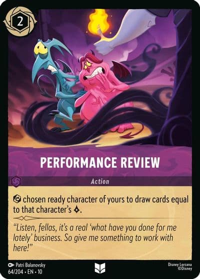Performance Review Whispers in the Well Lorcana card
