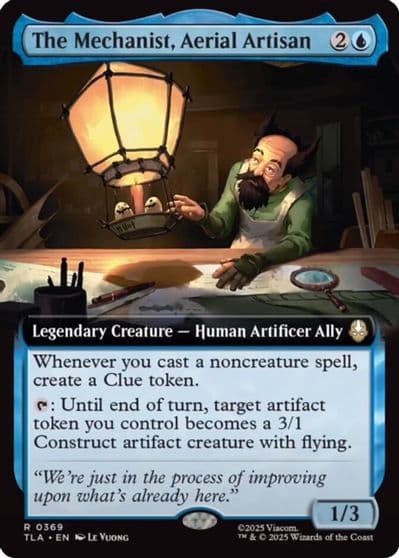 The Mechanist Aerial Artisan Extended Art Avatar: The Last Airbender Magic card