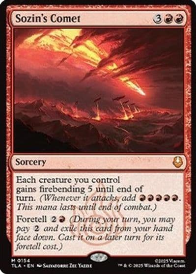 Sozins Comet Avatar: The Last Airbender Magic card
