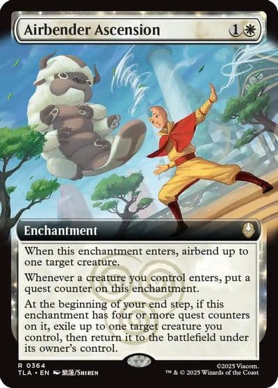 Airbender Ascension Extended Art Avatar: The Last Airbender Magic card