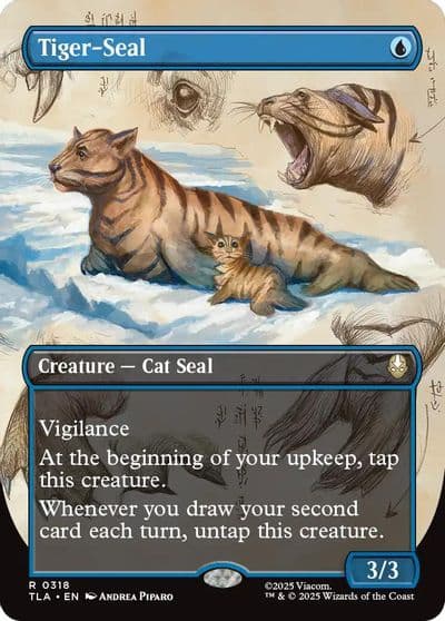 Tiger Seal Borderless Avatar: The Last Airbender Magic card