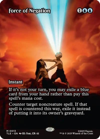 Force of Negation Borderless Avatar: The Last Airbender: Eternal-Legal Magic card