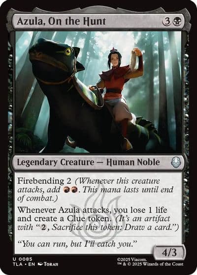 Azula On the Hunt Avatar: The Last Airbender Magic card