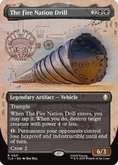 The Fire Nation Drill Borderless Avatar: The Last Airbender Magic card
