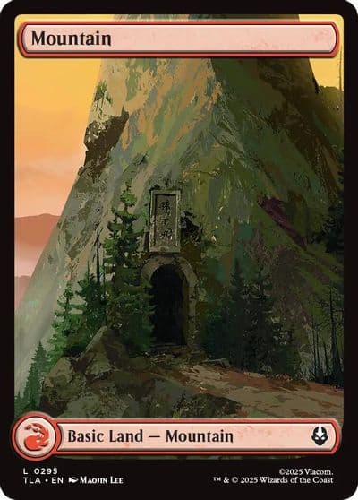 Mountain 0295 Avatar: The Last Airbender Magic card