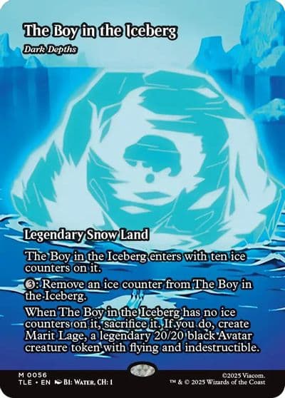 The Boy in the Iceberg Dark Depths Borderless Avatar: The Last Airbender: Eternal-Legal Magic card