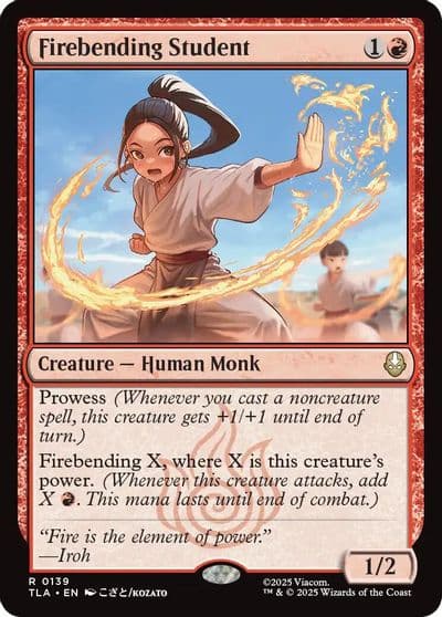 Firebending Student Avatar: The Last Airbender Magic card