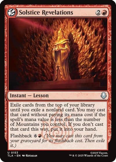 Solstice Revelations Avatar: The Last Airbender Magic card