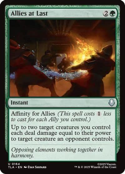 Allies at Last Avatar: The Last Airbender Magic card