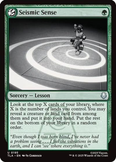 Seismic Sense Avatar: The Last Airbender Magic card