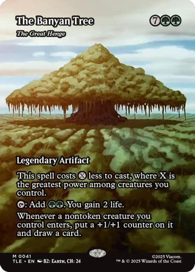 The Banyan Tree The Great Henge Borderless Avatar: The Last Airbender: Eternal-Legal Magic card