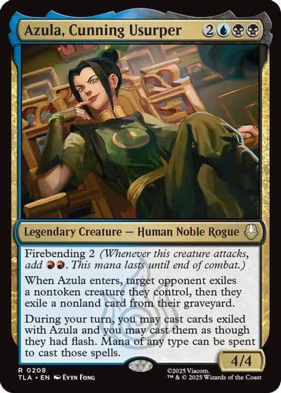 Azula Cunning Usurper Avatar: The Last Airbender Magic card