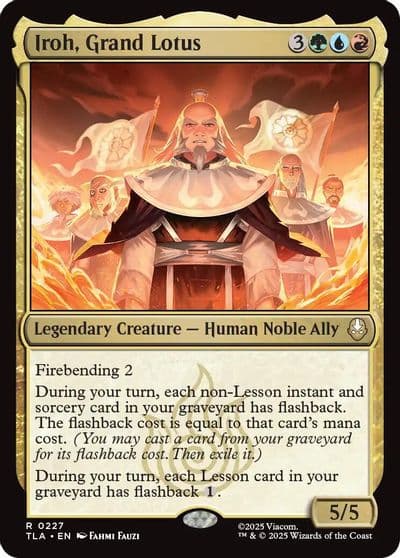 Iroh Grand Lotus Avatar: The Last Airbender Magic card