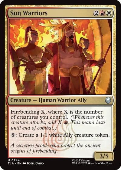 Sun Warriors Avatar: The Last Airbender Magic card