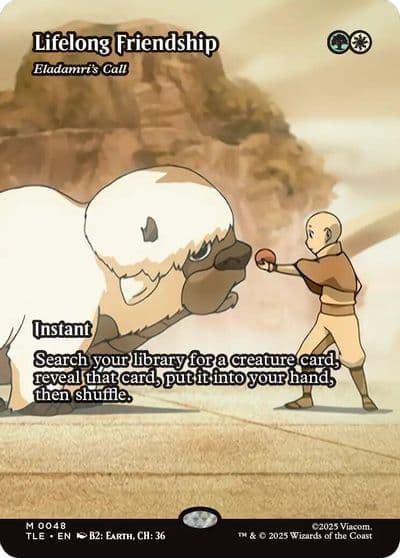 Lifelong Friendship Eladamris Call Borderless Avatar: The Last Airbender: Eternal-Legal Magic card