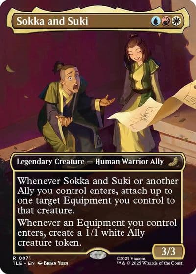 Sokka and Suki Borderless Avatar: The Last Airbender: Eternal-Legal Magic card