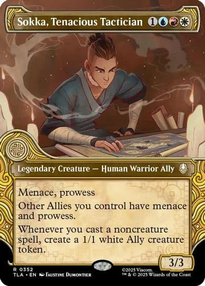 Sokka Tenacious Tactician Showcase Avatar: The Last Airbender Magic card