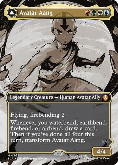 Avatar Aang Borderless Avatar: The Last Airbender Magic card