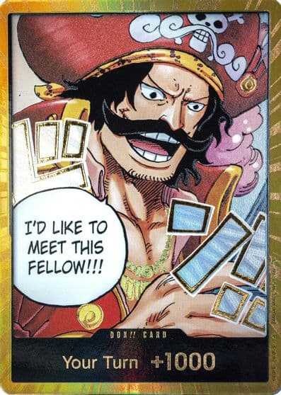 DON Card GolDRoger Gold Carrying On His Will One Piece card