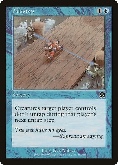 Misstep Mercadian Masques Magic card