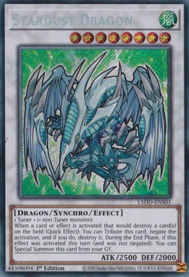 Stardust Dragon L5DD ENS01 Legendary 5D's Decks Yu-Gi-Oh! card