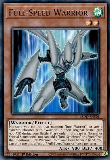 Full Speed Warrior Legendary 5D's Decks Yu-Gi-Oh! card
