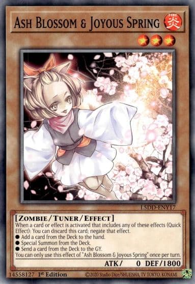 Ash Blossom and Joyous Spring L5DD ENY17 Legendary 5D's Decks Yu-Gi-Oh! card