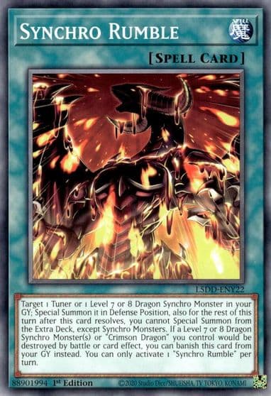 Synchro Rumble Legendary 5D's Decks Yu-Gi-Oh! card