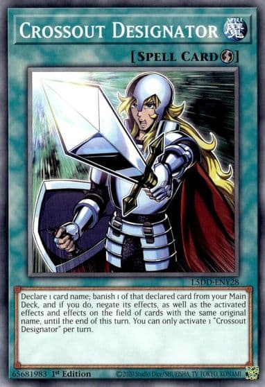 Crossout Designator Legendary 5D's Decks Yu-Gi-Oh! card