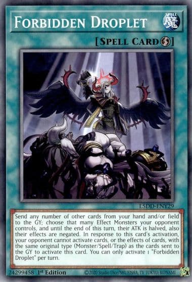 Forbidden Droplet Legendary 5D's Decks Yu-Gi-Oh! card