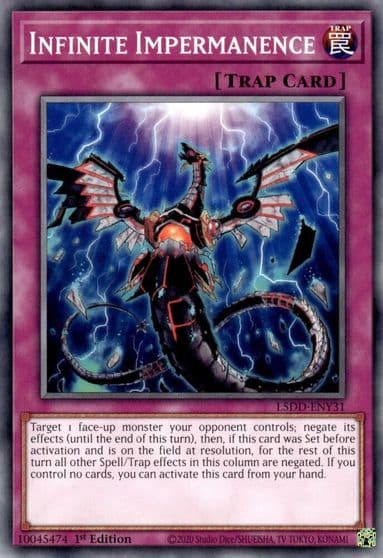 Infinite Impermanence L5DD ENY31 Legendary 5D's Decks Yu-Gi-Oh! card