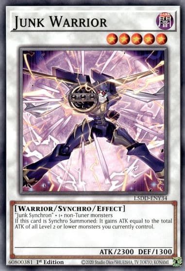 Junk Warrior Legendary 5D's Decks Yu-Gi-Oh! card